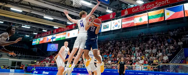 Isaac Williams IV FISU World Games vs Finland
