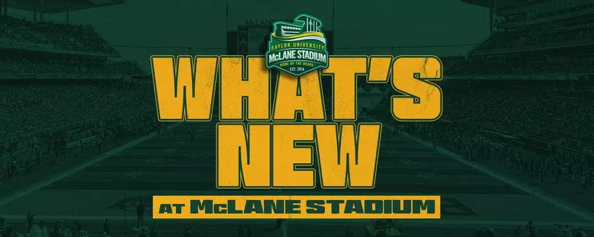 Web graphic with McLane Stadium logo and new concession offerings