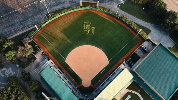 Drone photo of Getterman Stadium