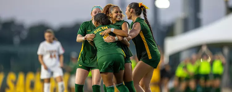 Aryanna Jimison celebrates vs Texas
