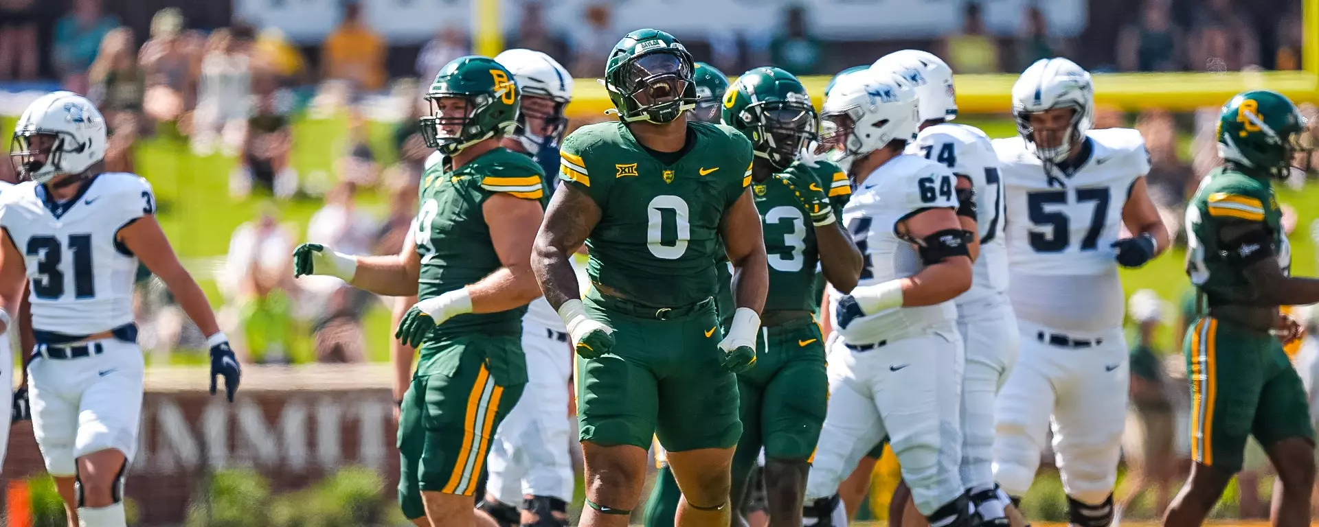 Jackie Marshall celebrates in win over Samford