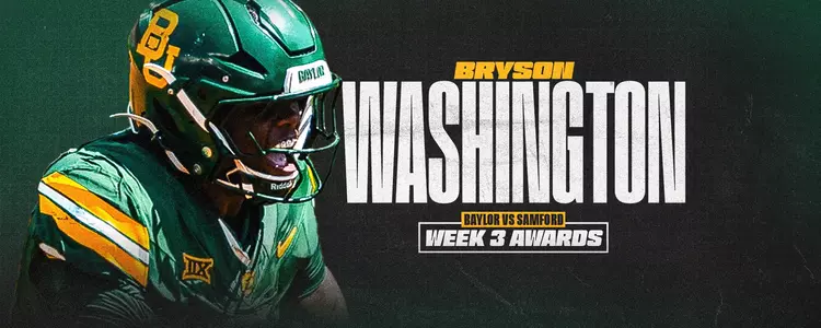 Bryson Washington ECTR Award Week 3 2025