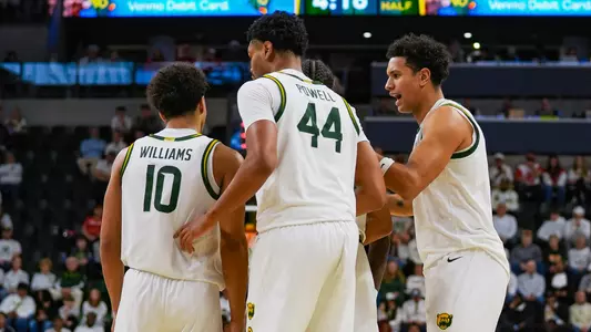MBB Team Huddle vs Houston