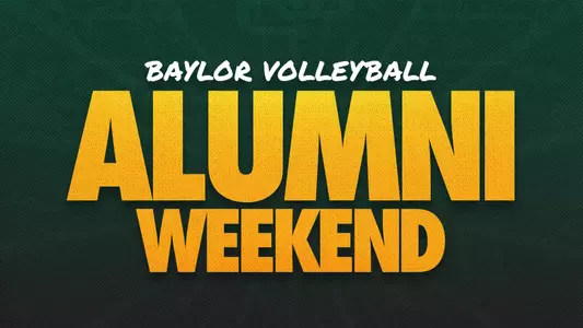 Baylor Volleyball Alumni Weekend Graphic