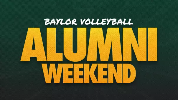 Baylor Volleyball Alumni Weekend Graphic