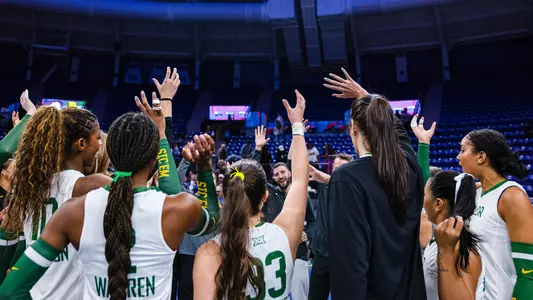 Baylor Volleyball Celebrates a win over TCU during the 2026 season