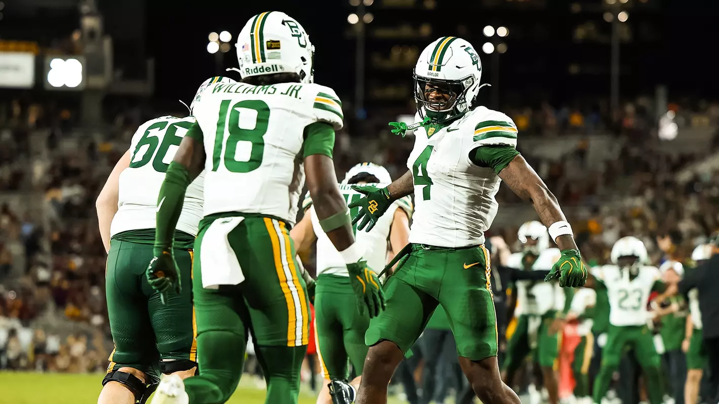 Louis Brown IV celebrates in at Arizona State win