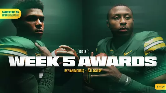 DJ Lagway Ryelan Morris Big 12 Players of the Week graphic 2026
