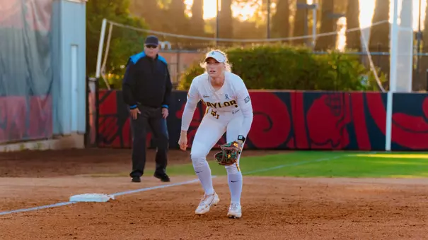 Leach Cran Prepares to field a Ground Ball against SDSU