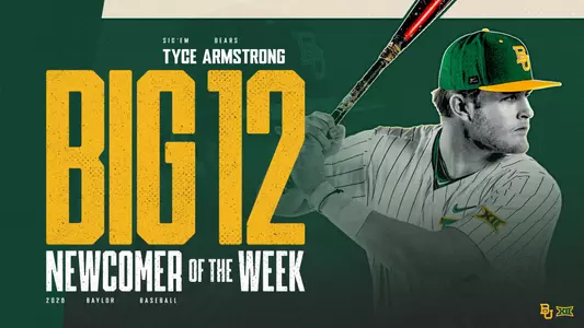 Tyce Armstrong Big 12 Newcomer of the Week Graphic 2026