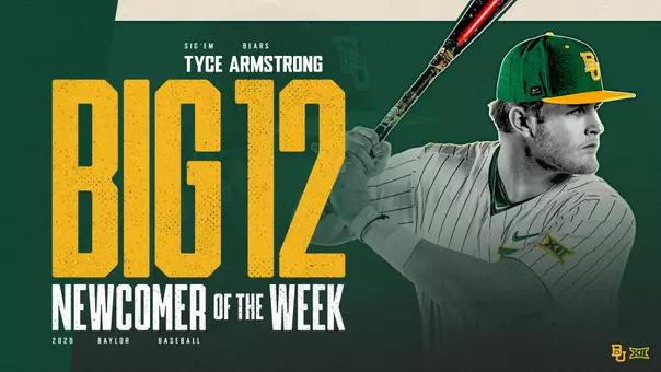 Tyce Armstrong Big 12 Newcomer of the Week Graphic 2026