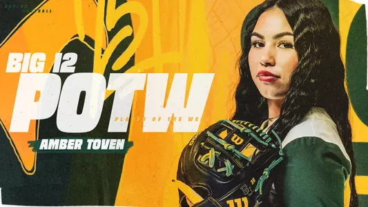 Amber Toven Big 12 Softball Player of the Week Graphic