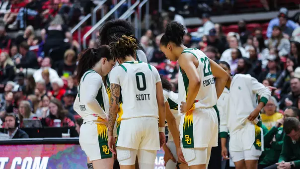 Team huddle at TTU 2026