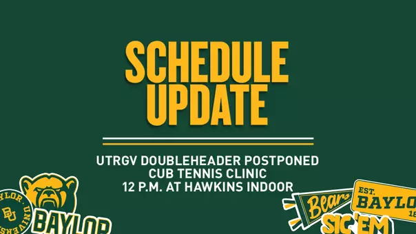 SCHEDULE UPDATE - WT vs UTRVG Postponed