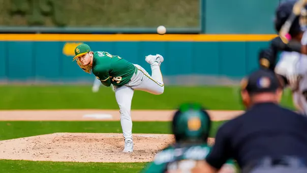 Ethan Calder pitching against Purdue 2026