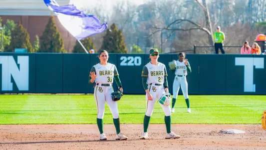 Amber Toven and faithe Piper play against Clemson