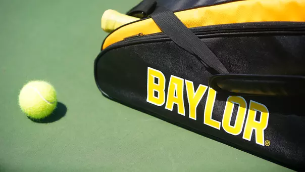 Tennis ball and Baylor racket bag