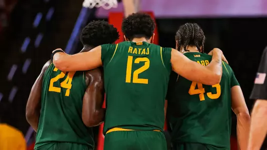 Group Huddle at Houston