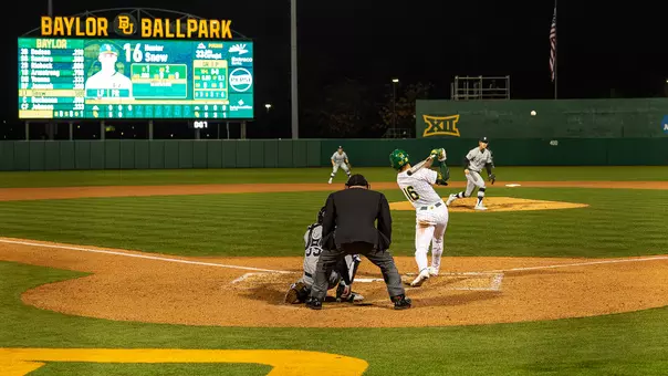Hunter Snow hitting against NMSU 2026