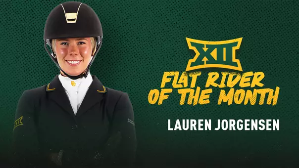 Lauren Jorgensen Big 12 Flat Rider of the Month