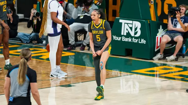Darianna Littlepage-Buggs celebration vs K-State