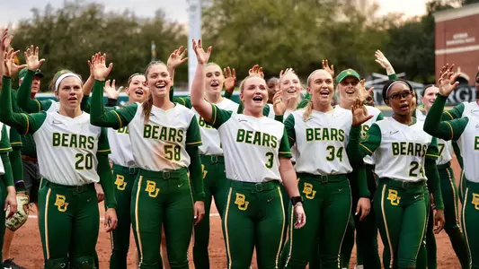 Baylor Softball Team Celebrates a Series Win Over Iowa State