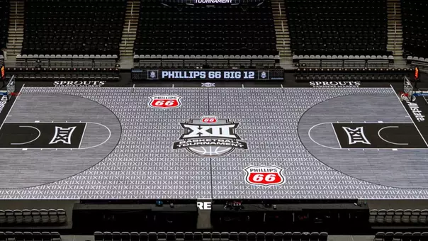 Big 12 MBB Tournament Glass Court