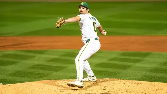 Brayden Bergman pitching against Air Force 2026