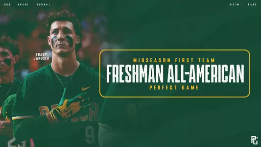 Brady Janusek Midseason Frosh All-America Graphic