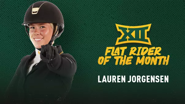 Lauren Jorgensen Big 12 March Flat Rider of the Month