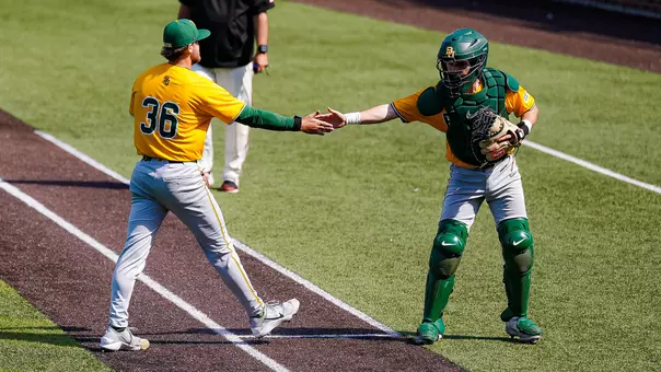 Ethan Calder JJ Kennett High Five at UC 2026