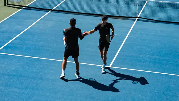 Luc Koenig & Connor Van Schalkwyk doubles at Big 12 Championships QF