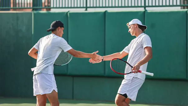 Men's Tennis in action vs. Utah in 2026