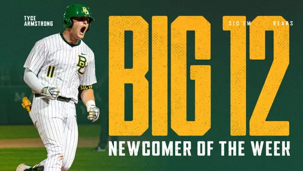 Tyce Armstrong Big 12 Newcomer of the Week April 2026