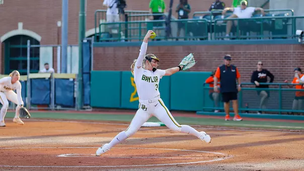 Peyton Tanner Throws a Pitch against No. 14 Oklahoma State