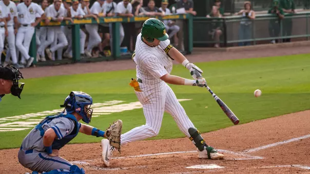 Tyce Armstrong hitting against UTA 2026