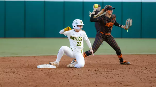 Faith Piper Slides in safe against Oklahoma State