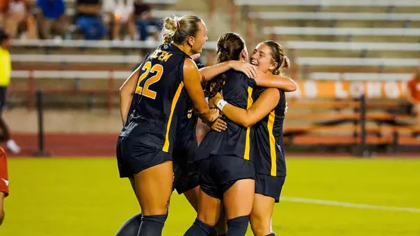 Theresa celebrates game-winning goal at Texas