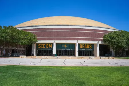 Exterior photos of the Ferrell Center in 2026