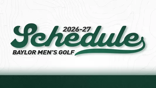 Men's Golf Schedule Release