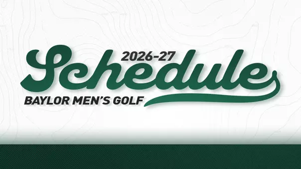 Men's Golf Schedule Release