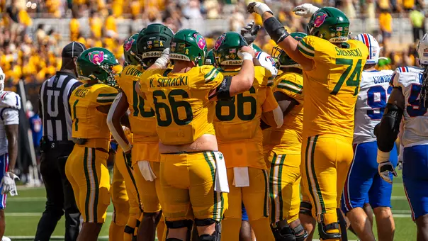 Baylor celebrates a touchdown in 2026 vs. LA Tech