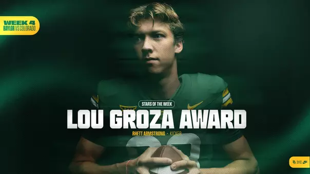 Rhett Armstrong Lou Groza Star of the Week graphic 2026