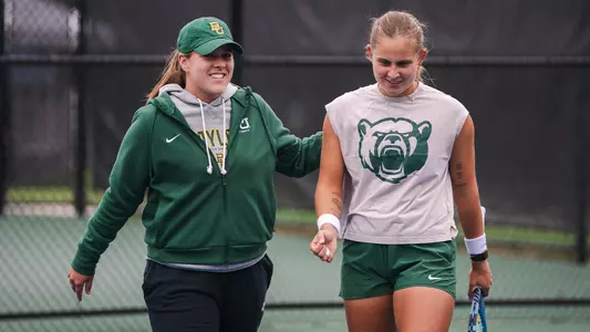 Blair Shankle at ITA All-American Championships with Zuzanna Kubacha