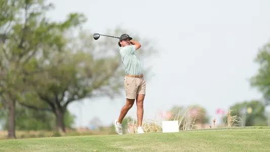 Alex Heard Hits a tee shot at the 2026 Maridoe Collegiate