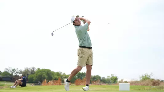 Jonas Appel hits a tee shot at the 2026 Maridoe Collegiate