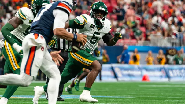 Travion Barnes in action vs. Auburn in 2026