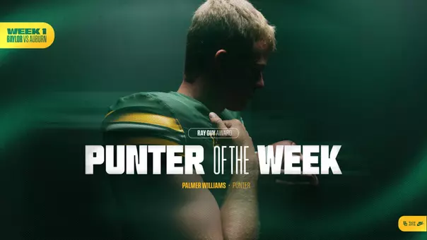 Palmer Williams Ray Guy Award Punter of the Week Graphic