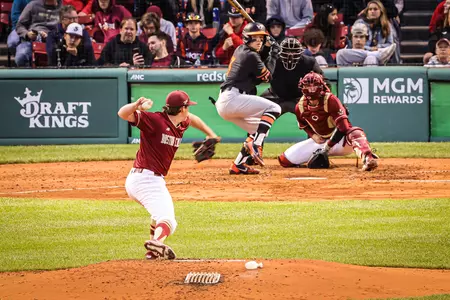 Henry Leake pitches vs. Virginia Tech