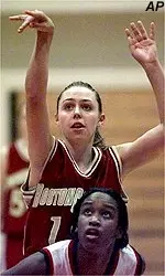 Alissa Murphy and the<BR>Eagles lost to UConn<BR>Tuesday night.